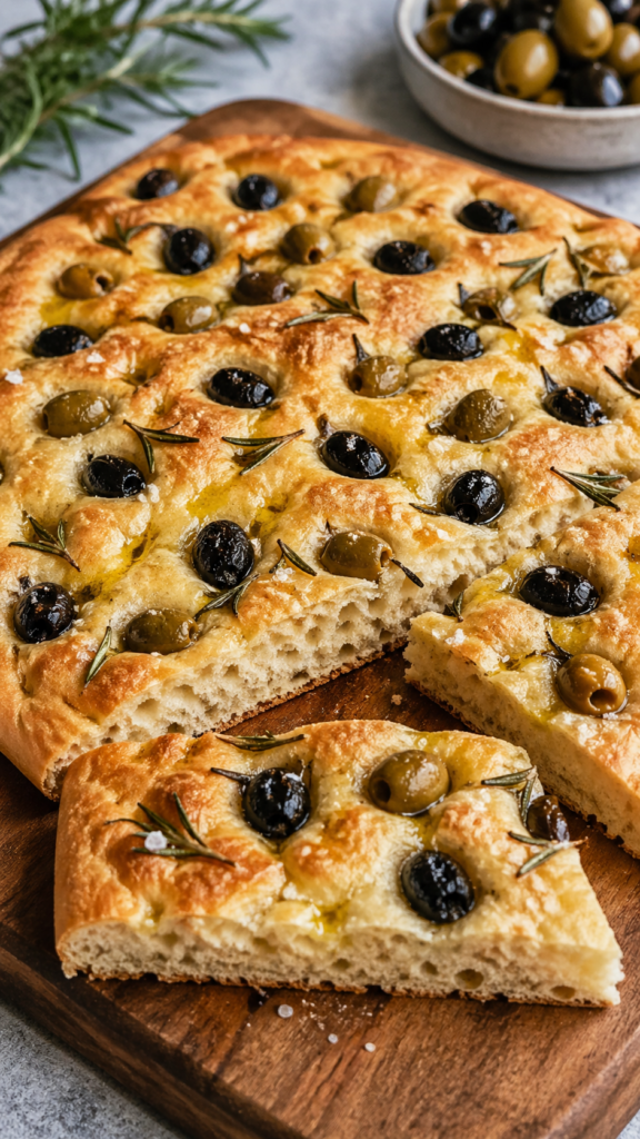 Bezlepková focaccia s olivami | RECEPTY | BEZLEPKOVÝ SVET